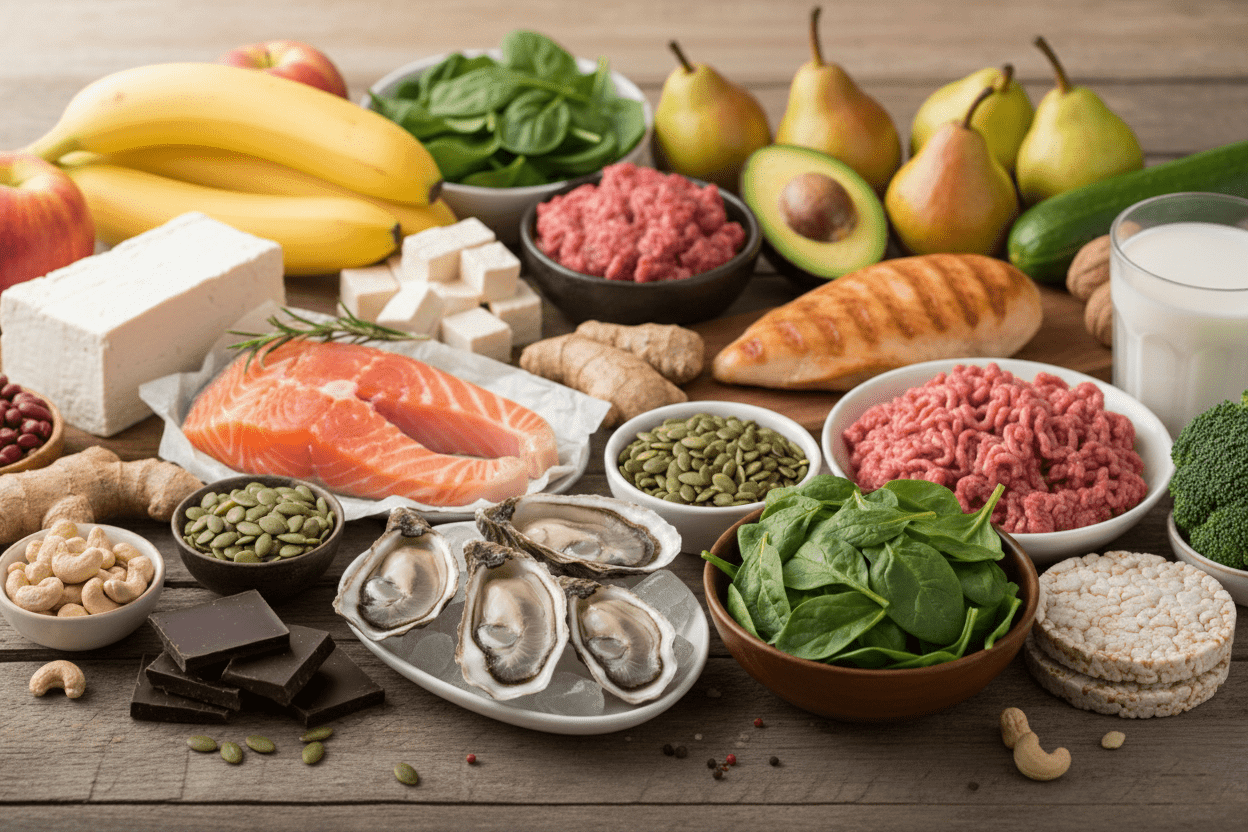 爪の健康維持に重要な栄養素と推奨食材画像