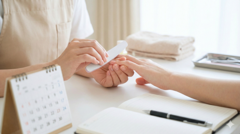 深爪矯正の効果を長く保つ通い方｜ネイルケア頻度と長期メンテナンス計画ガイド